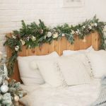 sypialnia boże narodzenie dekoracje