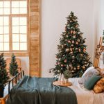 sypialnia boże narodzenie dekoracje