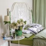 zielona sypialnia inspiracje