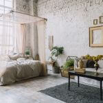 baldachim nad łóżkiem