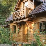 drewniany dom pod miastem