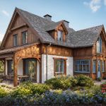 projekt drewnianego domu archideo