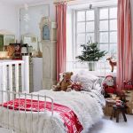 sypialnia boże narodzenie dekoracje