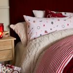 sypialnia boże narodzenie dekoracje