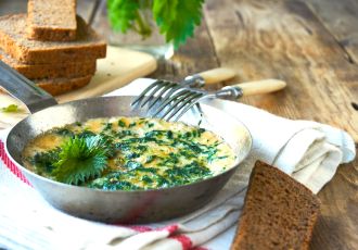 Frittata z pokrzywy