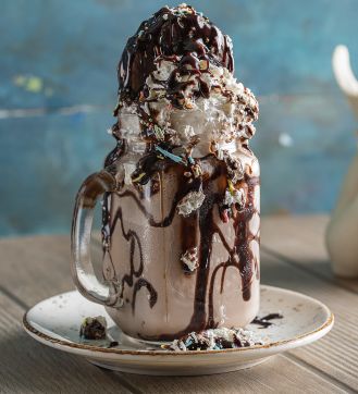 walentynkowy milk shake