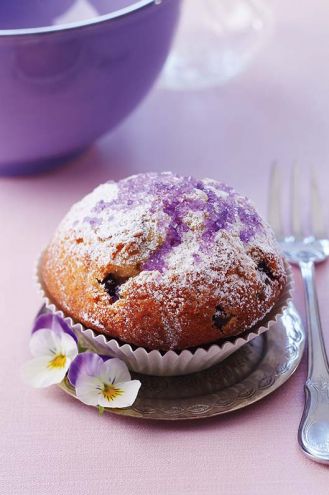 Muffinki z cukrem kwiatowym