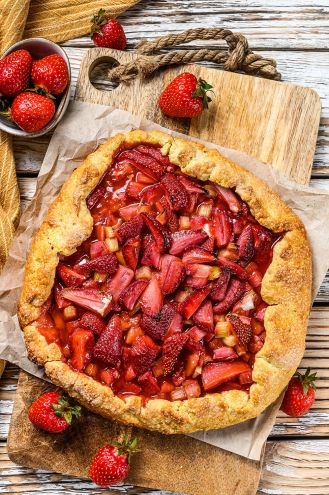 galette  z rabarbarem