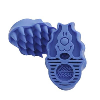 Kong ZoomGroom - gumowa szczotka do pielęgnacji