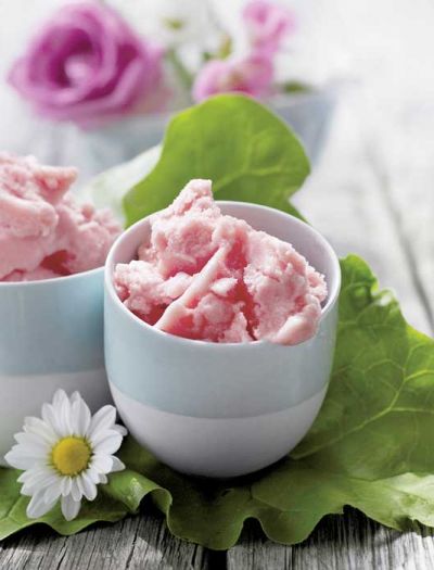 Lody z imbirem i rabarbarem