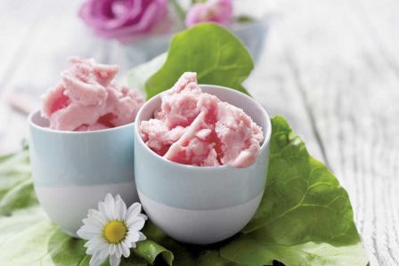 Lody z imbirem i rabarbarem