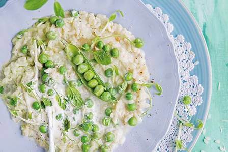 Risotto z groszkiem