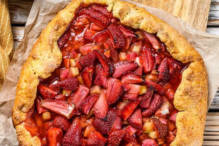 galette  z rabarbarem