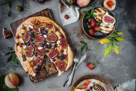 galette z winogronami i figami