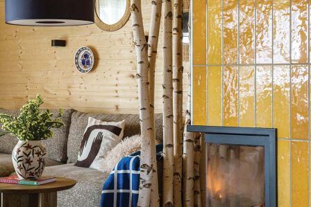 dom inspirowany lasem