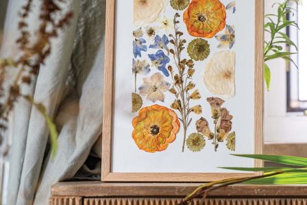 suszone kwiaty rękodzieło