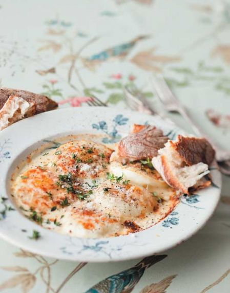 Jaja zapiekane z parmezanem