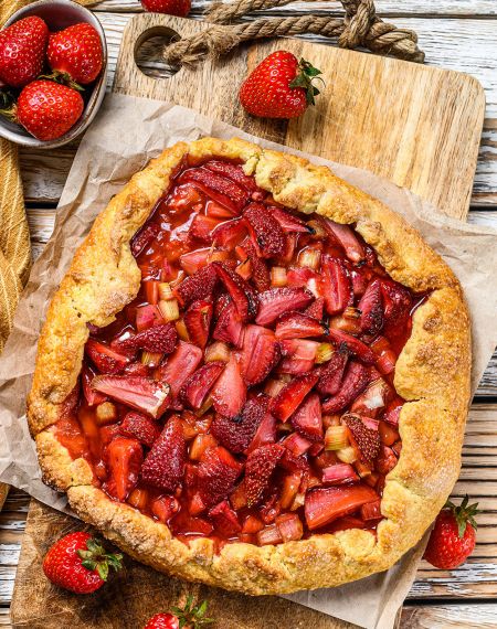 galette  z rabarbarem