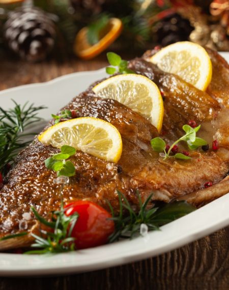Przepis na karpia pieczonego z kaszą gryczaną