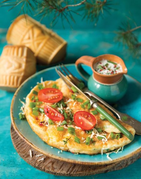 Przepis na omlet z oscypkiem