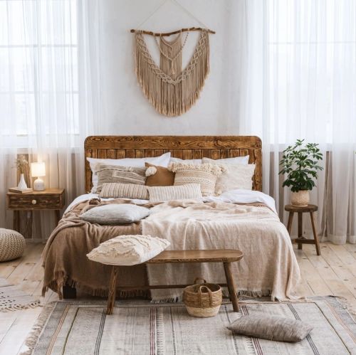 Firanki do pokoju styl boho