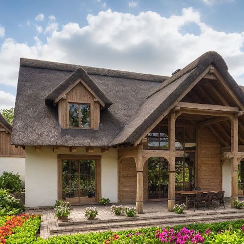 projekt drewnianego domu archideo