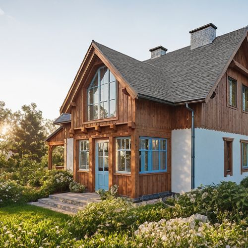 projekt drewnianego domu archideo