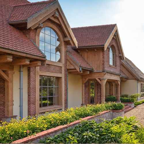 projekt drewnianego domu archideo