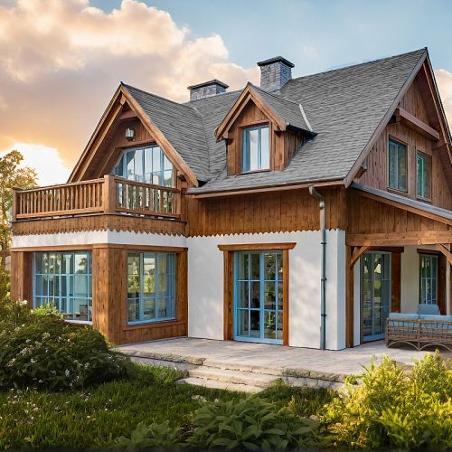 projekt drewnianego domu archideo