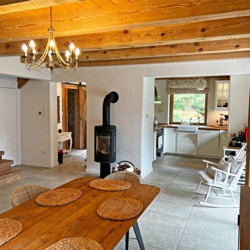 projekt drewnianego domu archideo