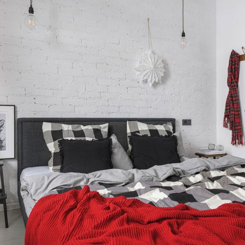 sypialnia boże narodzenie dekoracje