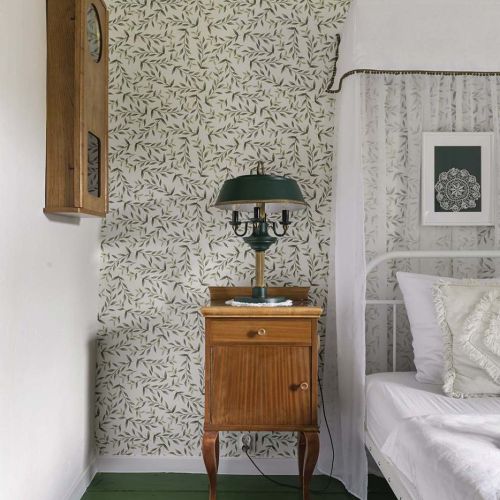 sypialnia w stylu cottagecore