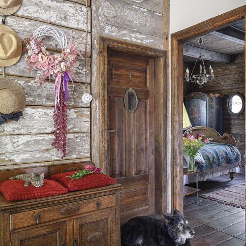 wnętrza w stylu rustykalnym
