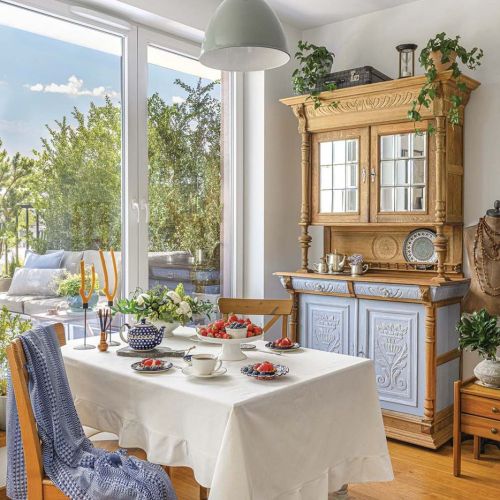 salon w stylu prowansalskim