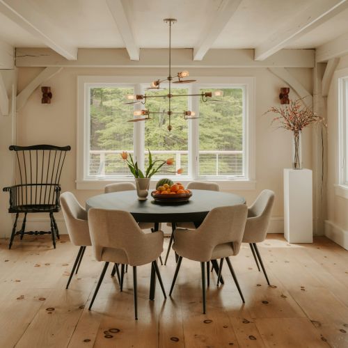 salon w stylu modern country
