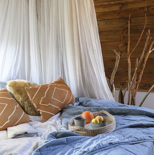 styl boho sypialnia
