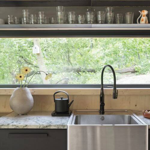 Dom Wleń okno w kuchni