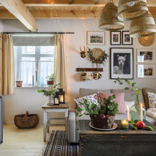 mazurska chałupa w stylu skandynawskim galeria na ścianie