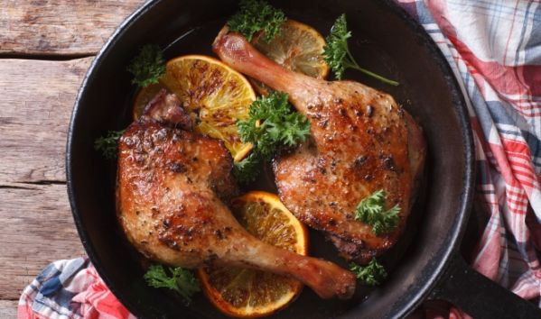 Kacze udka w pomarańczach