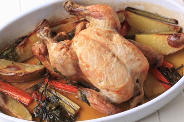 Kurczak z jabłkami