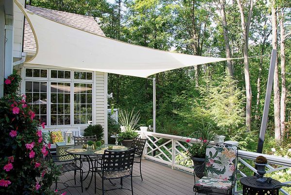 Odpowiednio zacieniony taras