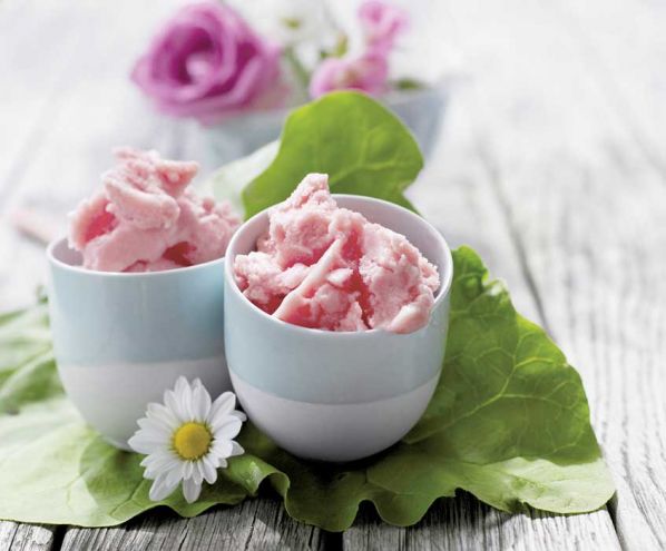 Lody z imbirem i rabarbarem