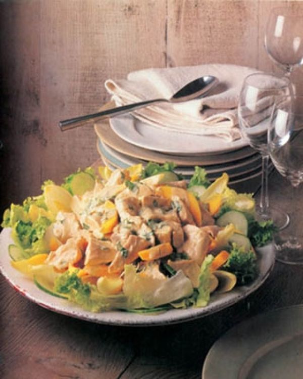 Sałatka z indyka z cykorią