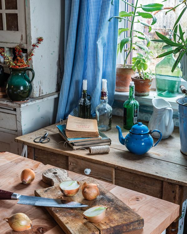 salon w stylu wiejskim