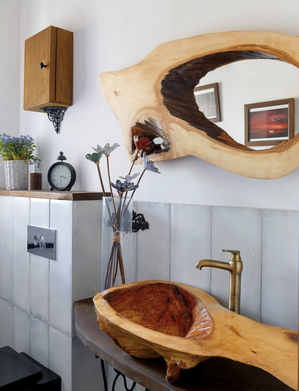 stolik plaster drewna