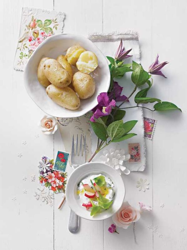 Ziemniaki z twarożkiem ziołowym