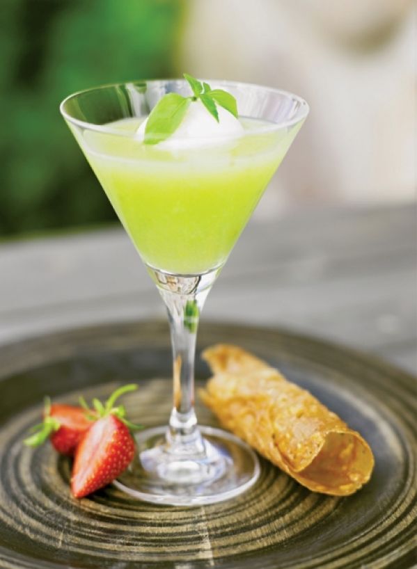 Sorbet poziomkowy z szampanem