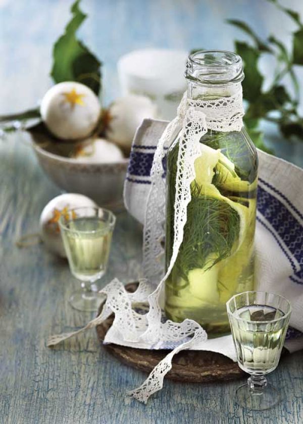 Sznaps cytrynowo-koperkowy