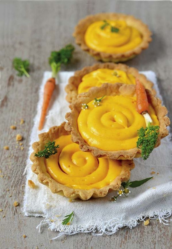 Tartaletki z kremem marchewkowym