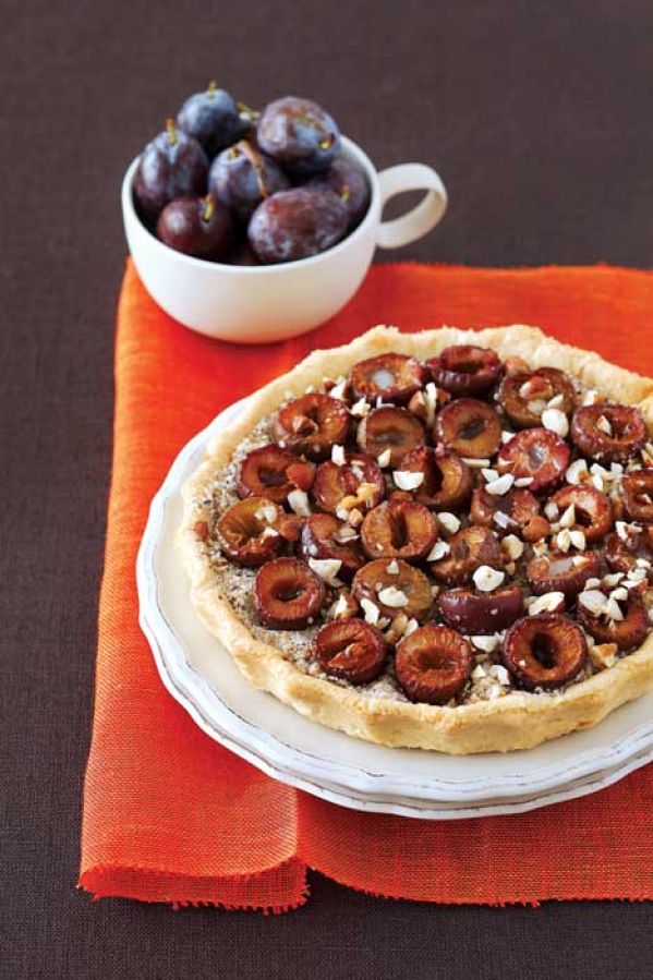 Migdałowa tarta ze śliwkami